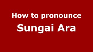 How to pronounce Sungai Ara