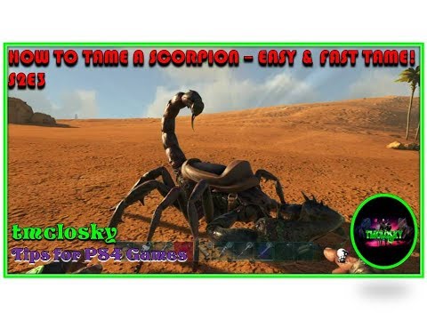 ARK - How To TAME A Pulmonoscorpius & USE It's Abilities!