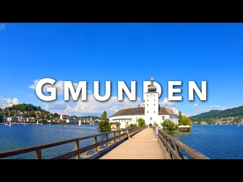 GMUNDEN AUSTRIA | Village and Lake Castle on Traunsee