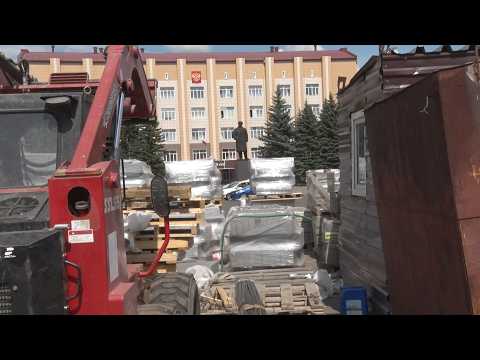 Площадь Ленина и сквер в районе вокзала ремонтируют в Бийске (25.06.26г., Бийское телевидение)