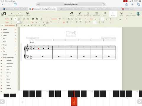 Noteflight Noten löschen