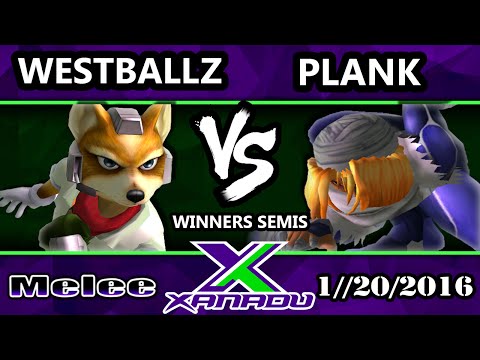S@X 133 - Tempo | Westballz (Fox, Falco) Vs. Plank (sheik) SSBM Winners Semis - Smash Melee