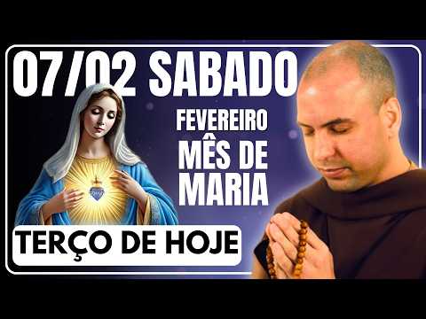 TERÇO DE HOJE 07/02/2026 - SÁBADO - MISTÉRIOS GOZOSOS: SANTO TERÇO