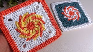 Super beautiful crochet square motifs pattern