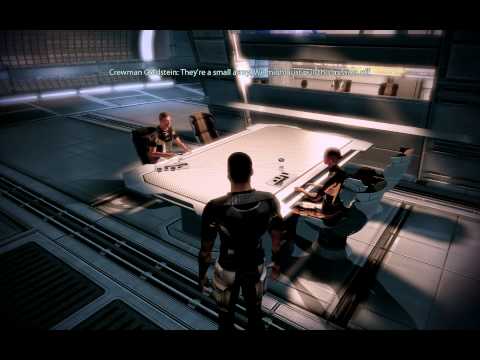 "Mass Effect 2", HD walkthrough on Insanity, Part 19 - Normandy (after "The Assassin" mission)