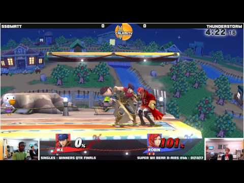 WBB #66 | SSBMatt (Ike) vs ThunderSt0rm (Robin) - Winners Qtr Finals - Smash 4 Singles