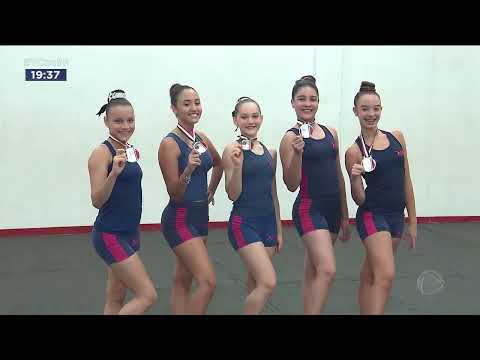 Ginástica rítmica de Ribeirão Preto ganha medalha de prata nos Jogos Abertos do Interior