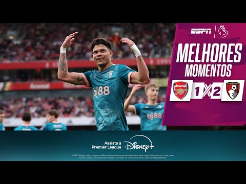 EVANILSON MARCA e comanda virada do BOURNEMOUTH contra o ARSENAL na PREMIER LEAGUE