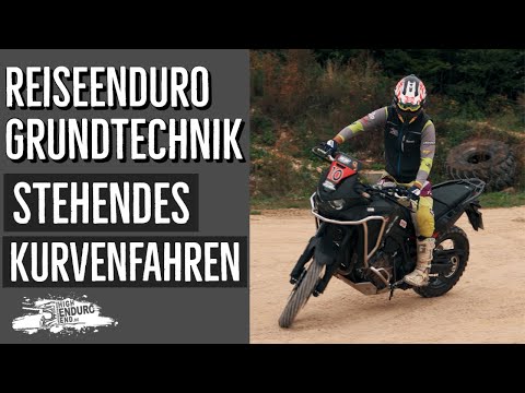 Reiseenduro Grundtechnik #7 - Stehendes Kurvenfahren
