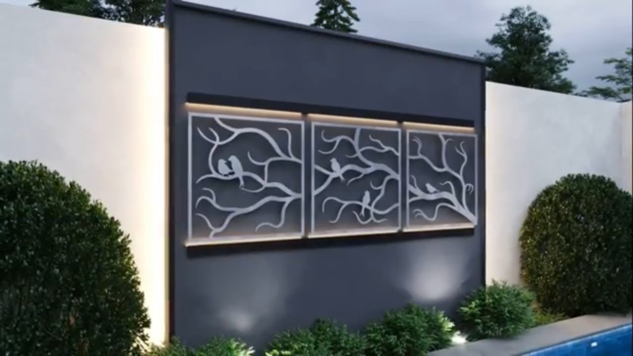 57+ UNIQUE EXTERIOR WALL DECOR DESIGNS | STYLISH OUTDOOR WALL DECORATIVE ORNAMENT IDEAS