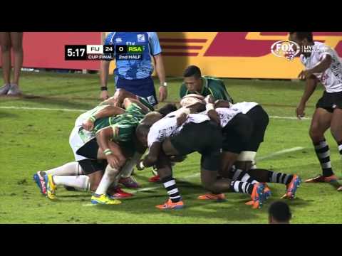 World Series 7s Dubai 2013/2014. Мужчины. Финал за кубок. Фиджи - Южная Африка.