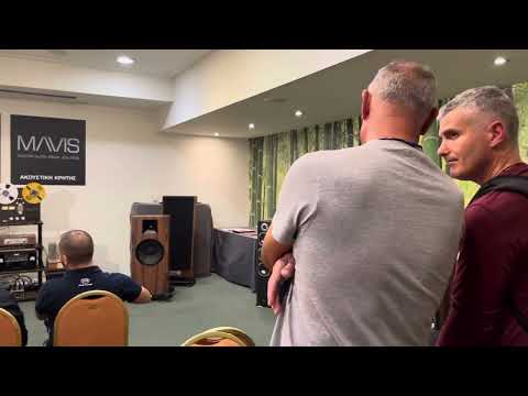 Dynamic sound on Eros 9 Ultra, Sun 833X and TMS 9 Premium tube music server at High End show Greece