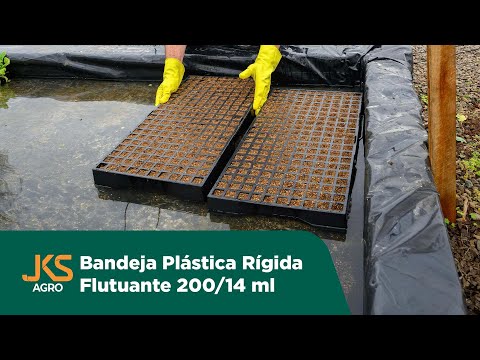 JKS Agro - Bandeja Plástica Rígida Flutuante 200/14 ml (Tabaco)
