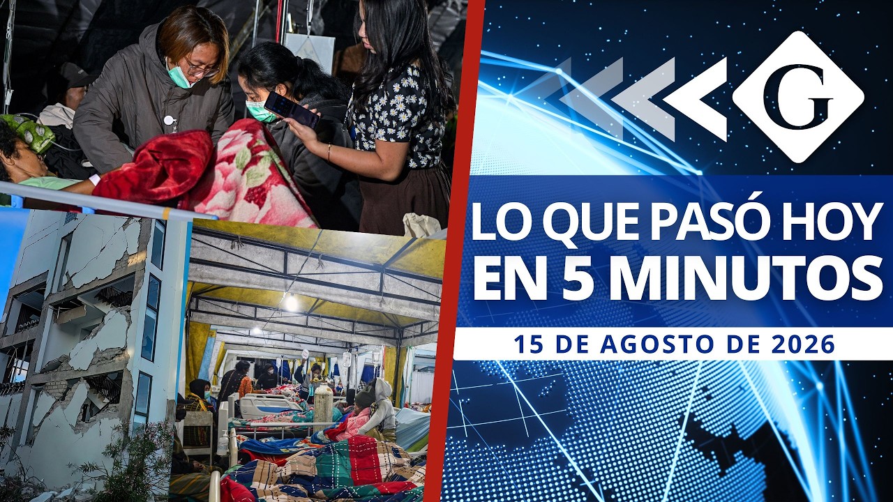 Miniatura HD: 🔵 Noticias 15 agosto: INDONESIA VUELVE A TEMBLAR Y SUBE EL NÚMERO DE MUERTOS | Noticiero