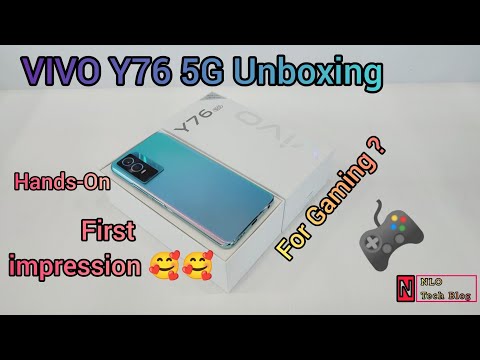 VIVO Y76 5G UNBOING Cosmic Aurora || Hands-on First Look Impression #vivoy765g #vivoy76