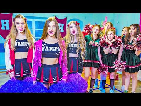 Diana has become a Vampire Cheerleader! | Girls' Showdown at School!