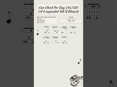 One chord per day 344/365: D#6th suspended 4th(D#6sus4) #guitar #guitarlesson #guitartutorial #music