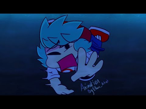 fnf Ben drowned + Bf (terrible fate) || first person perspective || animation