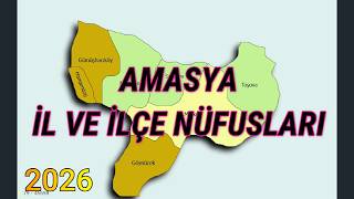 Amasya il ve ilçe nüfusları 2026! Türkiye'nin en kalabalık 57. ili