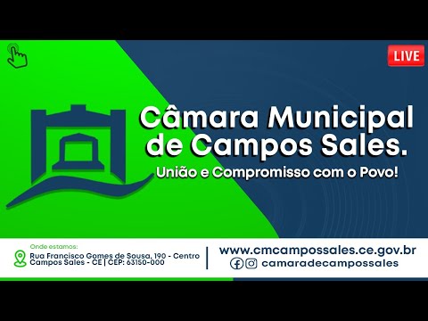 Sessão Ordinária da Câmara Municipal de Campos Sales-CE - 13/03/2026