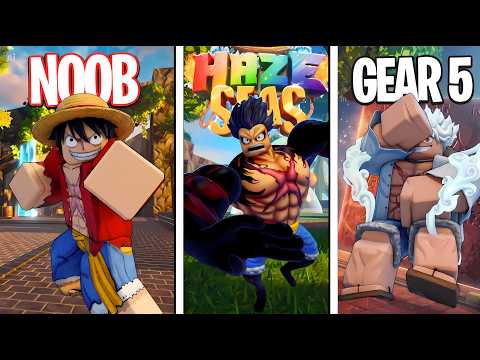 Going From NOOB TO GEAR 5 LUFFY In Roblox Haze Seas