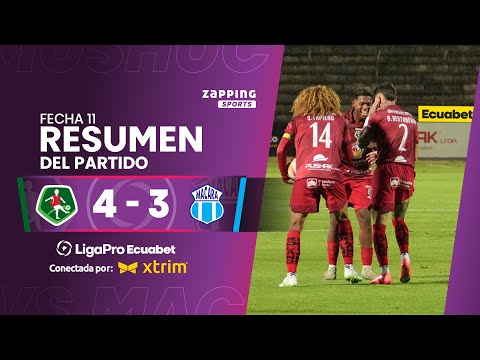Mushuc Runa 4 - 3 Macará / Fecha 11 / LigaPro Ecuabet conectada por Xtrim