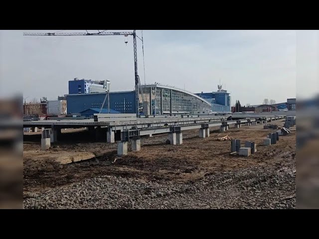 В аэропорту Иркутска строят временный терминал прилёта