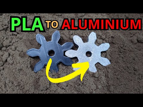 PLA to Aluminium Gear Sand Casting