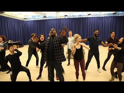 The Music Man Starring Norm Lewis and Jessie Mueller In Rehearsal for Kennedy Center Production
