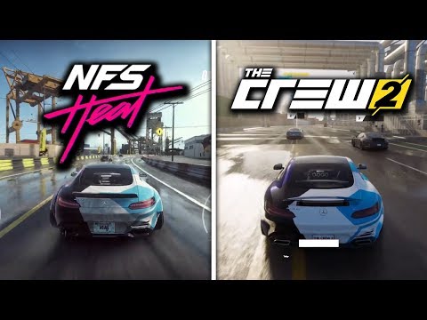 Need For Speed Heat Vs The Crew 2 | Side By Side Day/Night Gameplay Comparison