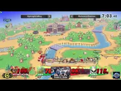 Super Smash Sundays 32 - Hyknight/idKey Vs. Richusco/Gannon Doubles Losers Side - Smash Wii U