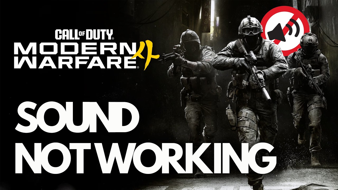 Call of Duty Modern Warfare 4: Audio Not Working, Crackling, Stutter,Muffled Sound🎧