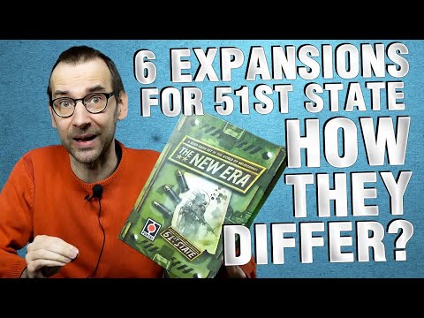 6 expansions for 51st State - how they differ? | BOARD GAMES VLOG 6 #boardgames