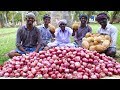 KING of ONION Bajji | Vengaya Bajji | Onion Bhaji Recipe Cooking in Village | Onion Snack Recipe