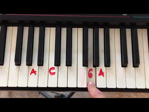 Hur man spelar Blinka Lilla Stjärna på pianot