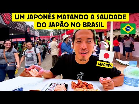 Um japonês matando a saudade do Japão no Brasil