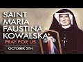 NOVENA PRAYERS HYMNS TO ST MARIA FAUSTINA KOLWALSKA FEAST DIVINE MERCY REAL PIC OCT 5TH 2021