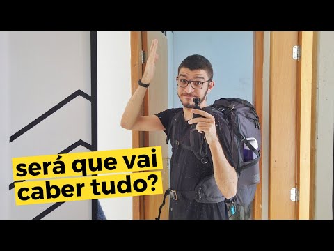 Será que vai caber tudo na mochila?