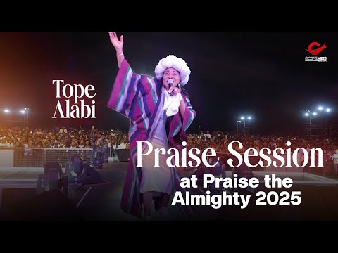 Tope Alabi's praise session at "PRAISE THE ALMIGHTY 2025". 'DECLEARATION OF GOD'S INCREASE'
