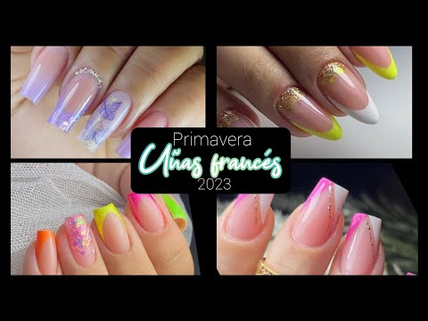 UÑAS ACRÍLICO FRENSH 2023 #nails #tendenciaenuñas #desingnails #uñasacrilicas #uñasdecoradas #uñas