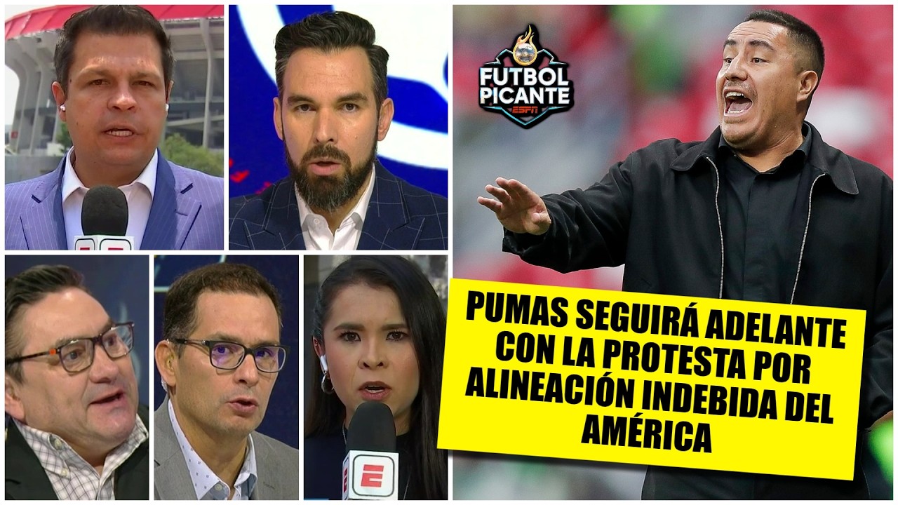 PUMAS analiza las vías para protestar por la posible alineación indebida de AMÉRICA | Futbol Picante