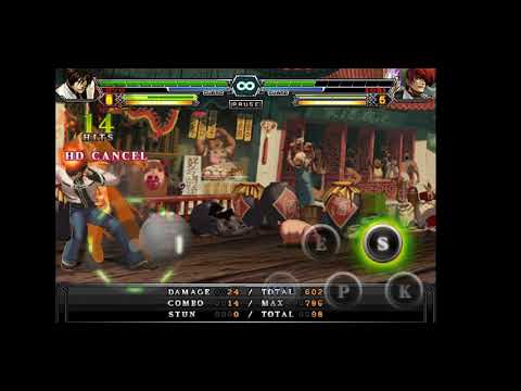 Kof-A 2012 Nests Style Kyo death combo (Hyper Drive Mode, 5 Power Stock)