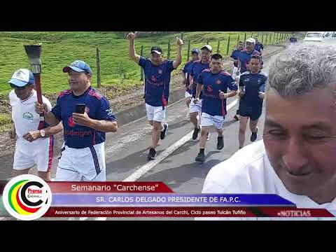 FEDERACION PROVINCIAL DE ARTESANOS EEL CARCHI INVITA A CICLO PASEO TULCÁN TUFIÑO