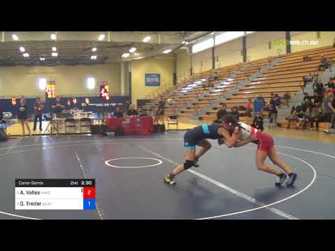 2018 FS WTT Challenge/Senior Women 53 Consi-Semis - Arelys Valles (NYAC) Vs. Dajan Treder (Unat).m