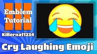 Black Ops 3 emblem tutorial: Crying with laughter emoji