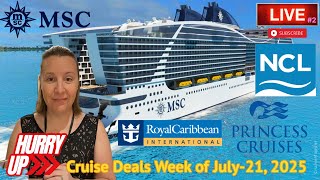 Weekly Cruise Specials!! | Fast Deals #2 | This week: MSC, Princess, Norwegian, Royal Cruise Deals!