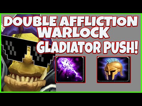 Double Affliction Warlock w/ Deathbolt Oneshots Gladiator Push  w/ Voice Comms Big Bolts 9.1.5 PvP