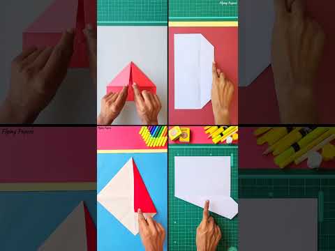 4 amazing paper boomerang plane , world record paper plane making , Flying homemade paper toy