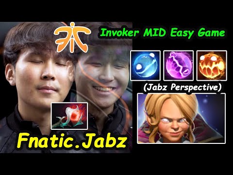 Fnatic Jabz [Invoker KID ] MODE MIDLANE Long time no see Easy MMR Dota 2 Perspective pro Gameplay