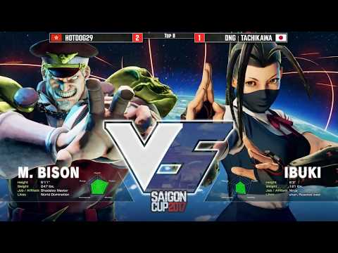 Saigon Cup 2017 - SFV TOP 8 Losers - Hotdog29 (Dictator) vs. Tachikawa (Ibuki)